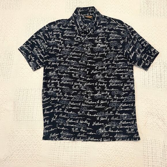 Harley Davidson Motorcycle signature button up shirt TB 8041 - Picture 7 of 8